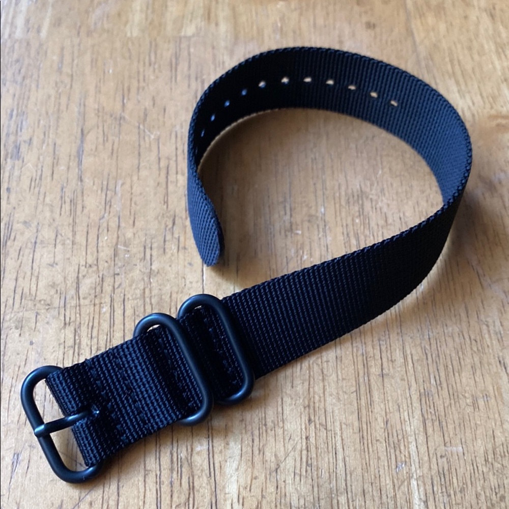 PVD Z Strap 3-ring Black watch strap band